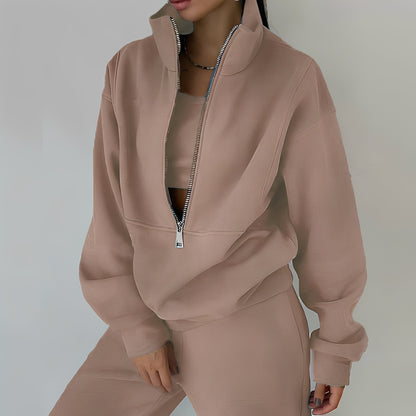 Mélissa - Sada dvou kusů oversize pohodlná z teplákoviny