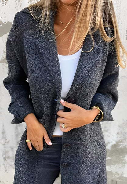 Izabelle - Pohodlný dlouhý pletený kabát pro ženy