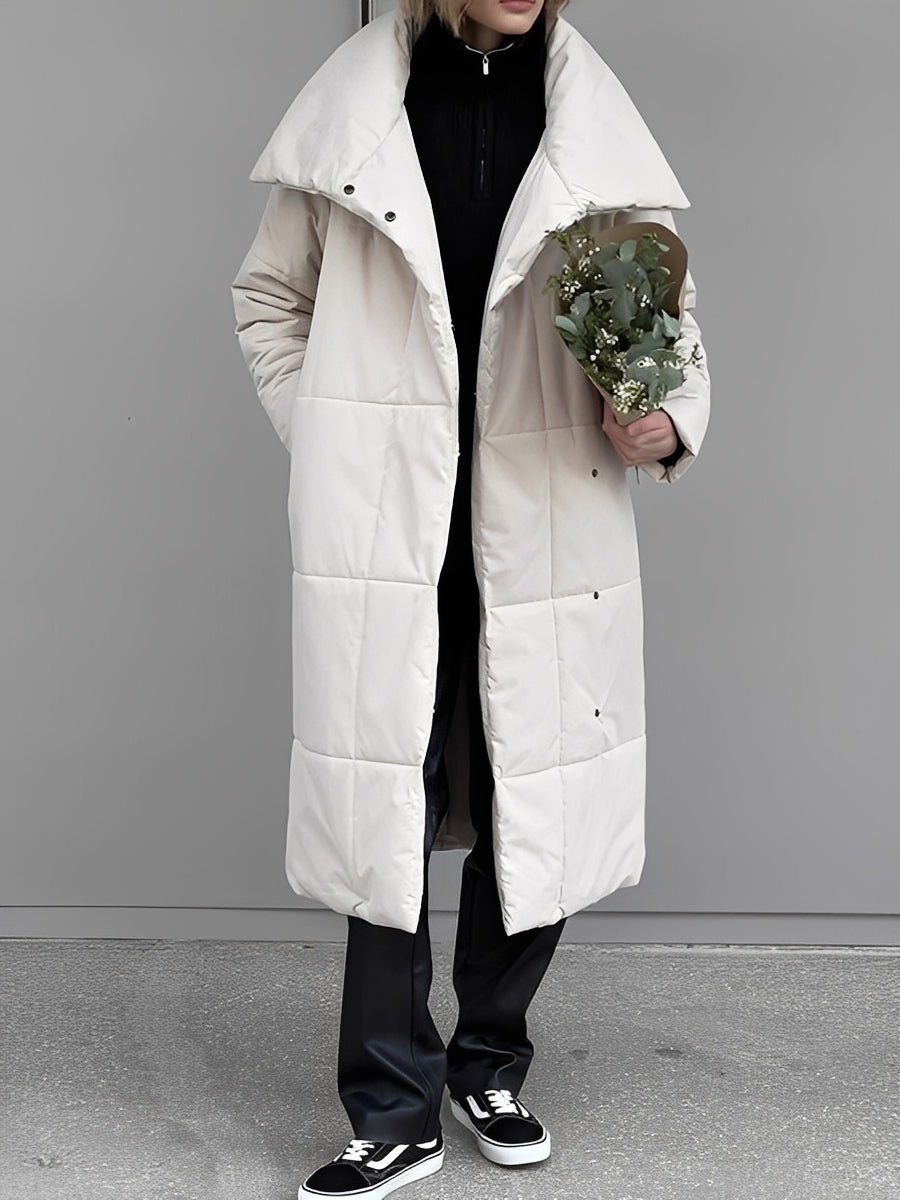 Adaline - Dlouhá, teplá, prošívaná bunda pro ženy