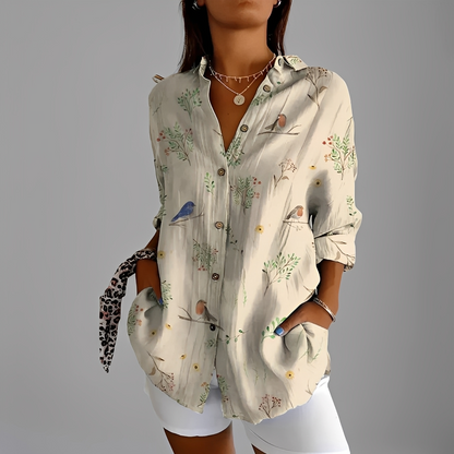 Annick - Stylová dámská halenka s dlouhými rukávy