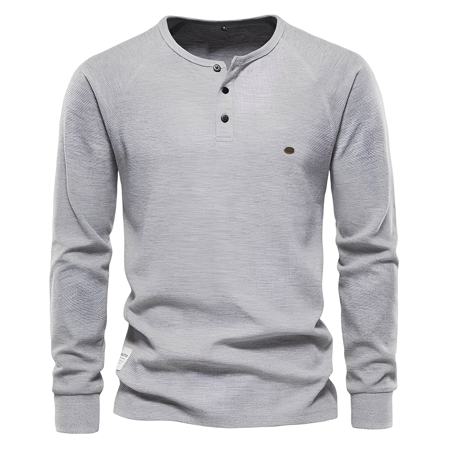 Joachim - Pánská vaflová košile s dlouhým rukávem