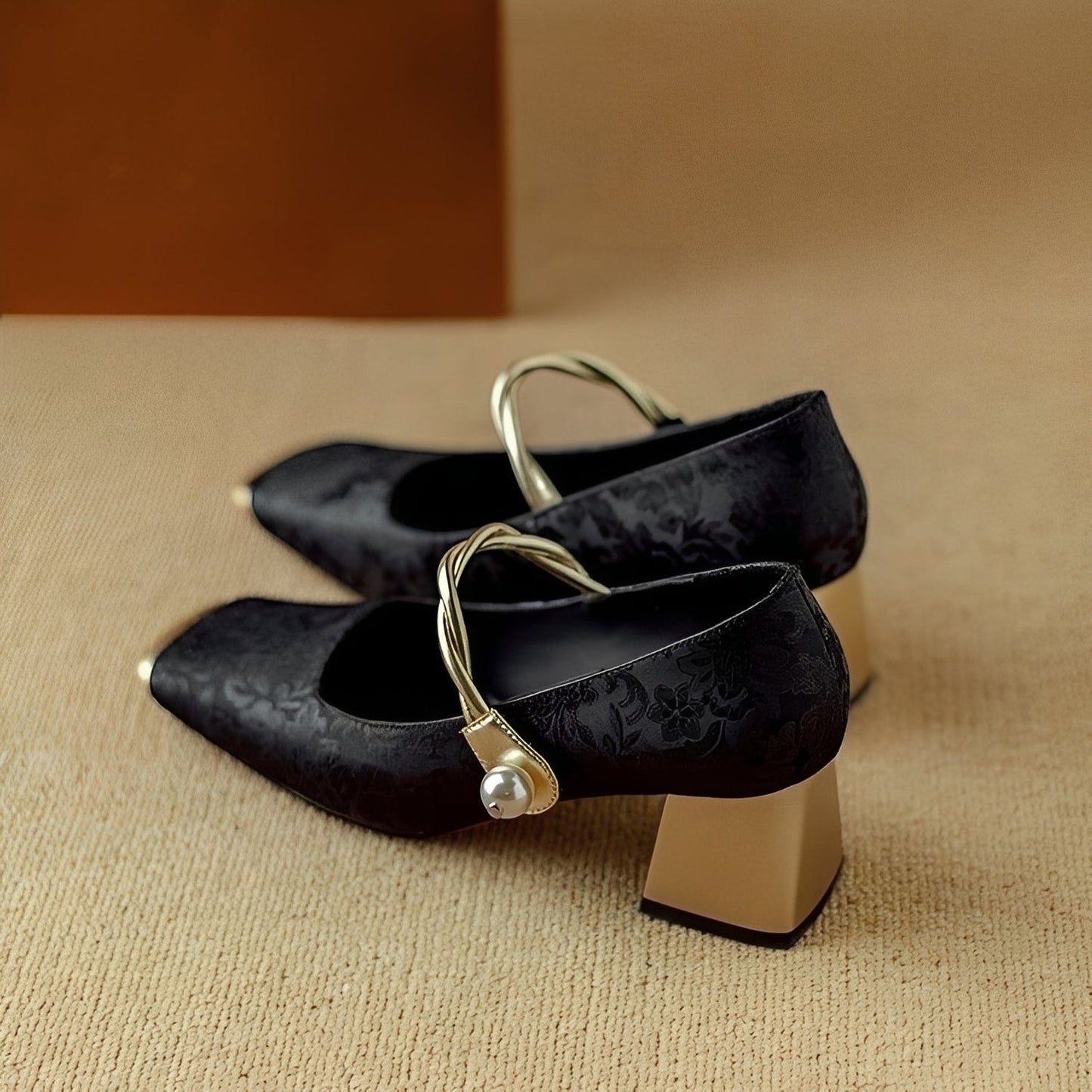 Rhonda - Luxusní stylové podpatky s embosovaným vzorem pro ženy