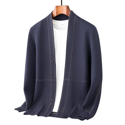 Alfie - Pánský moderní teplý vlněný cardigan