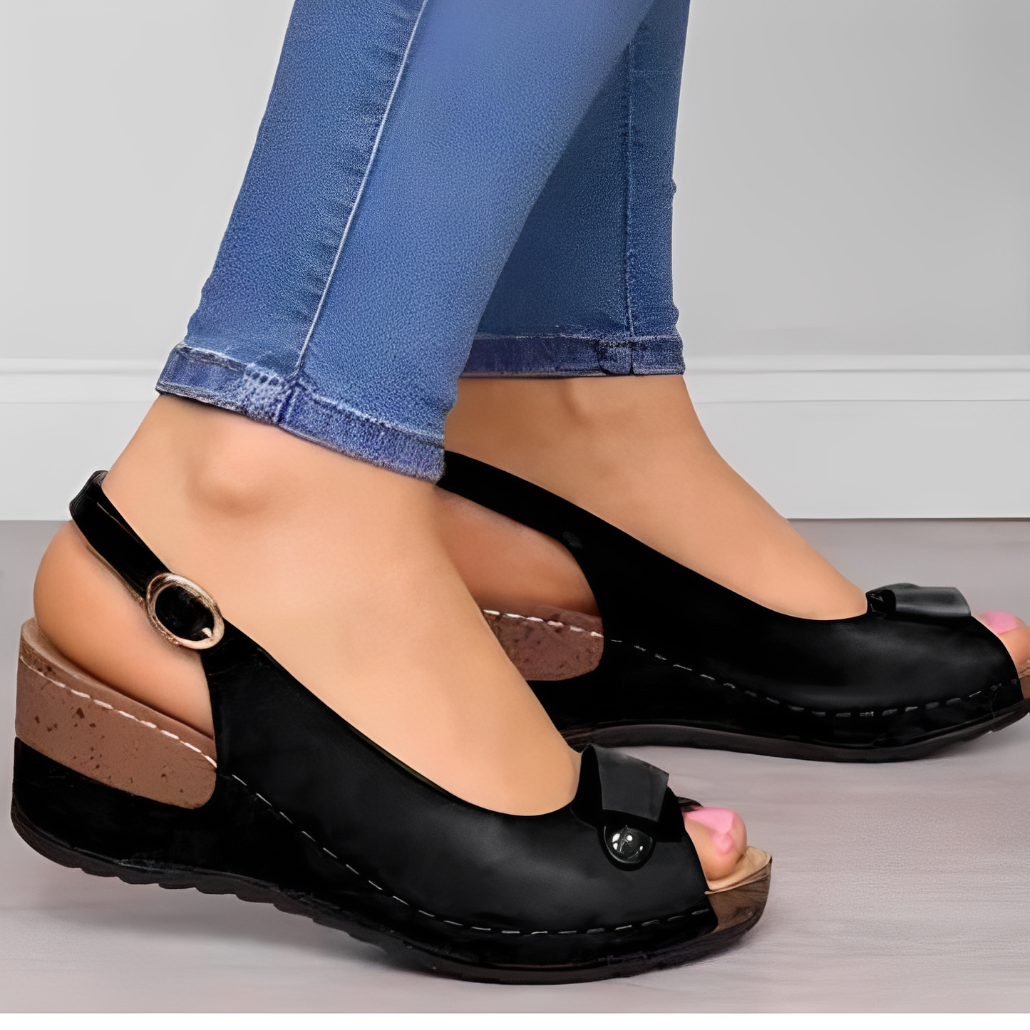 Neville - Dámské pohodlné klínové sandály