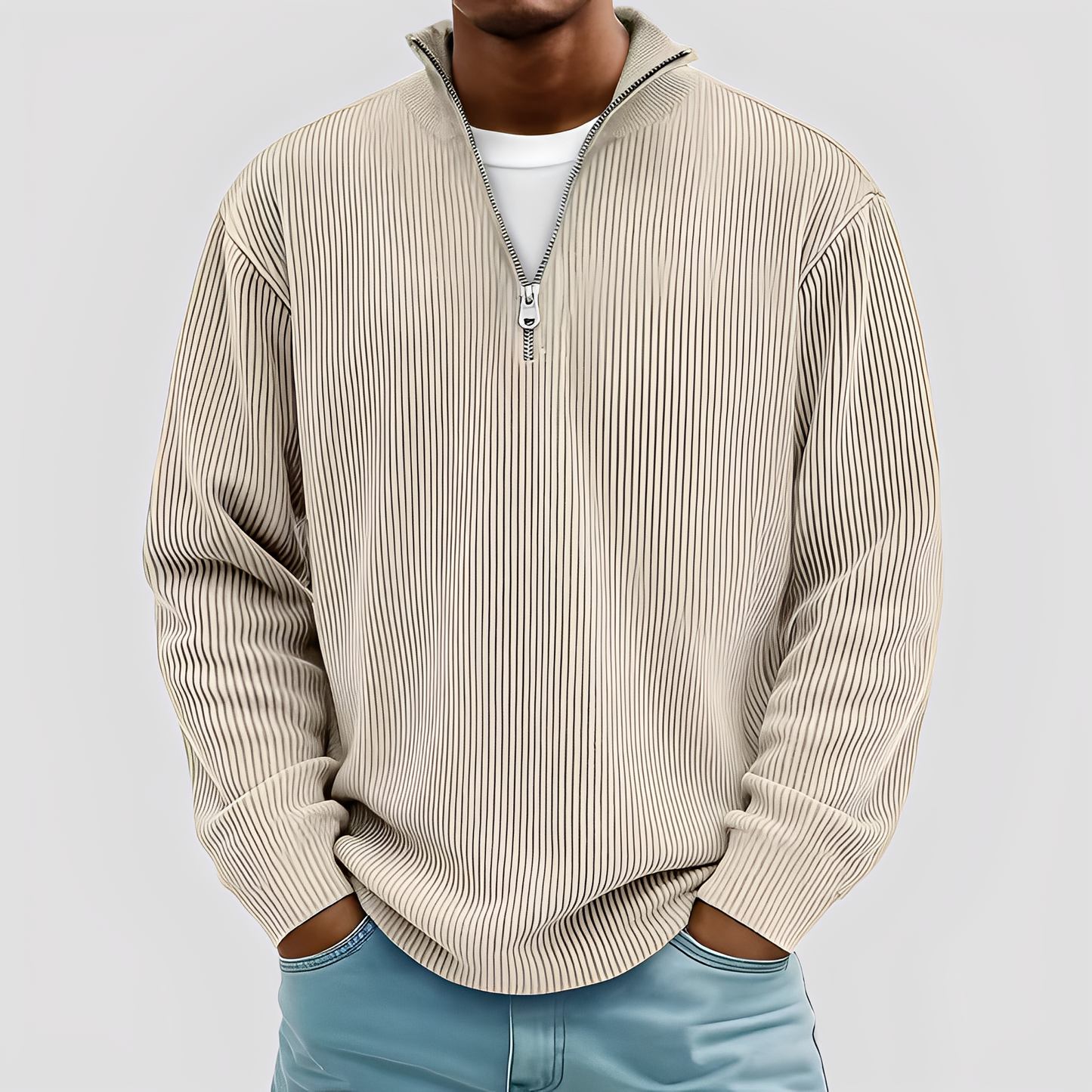 Henry - Současný, pohodlný, pánský teplý svetr