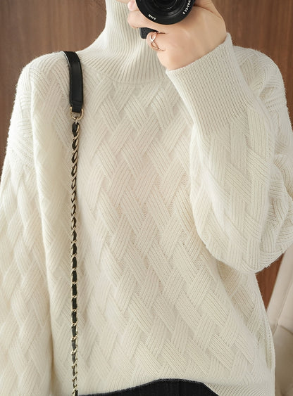 Stacey - Moderní strukturovaný rolák pro ženy