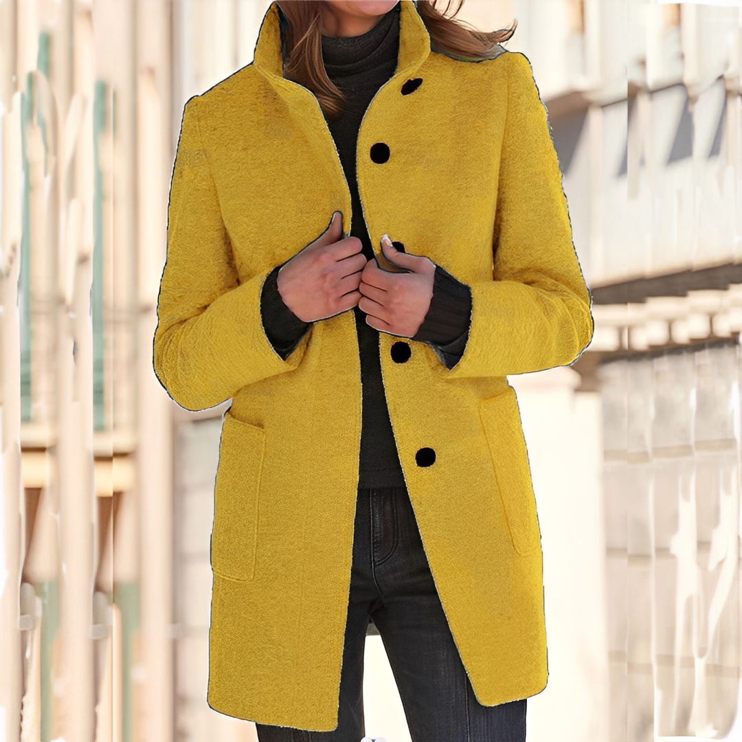 Tatienne - Dlouhý zimní stylový kabát pro ženy