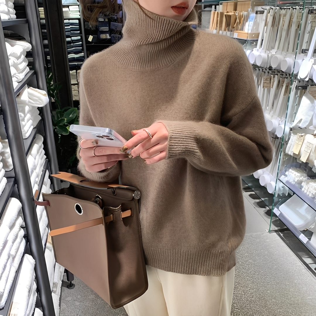 Ophélie - Dámský elegantní svetr s rolákem