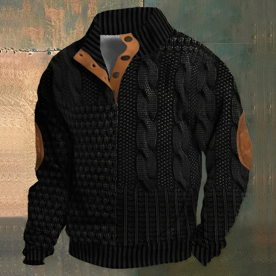 Nazaire - Pánský svetr s 3D vzorem