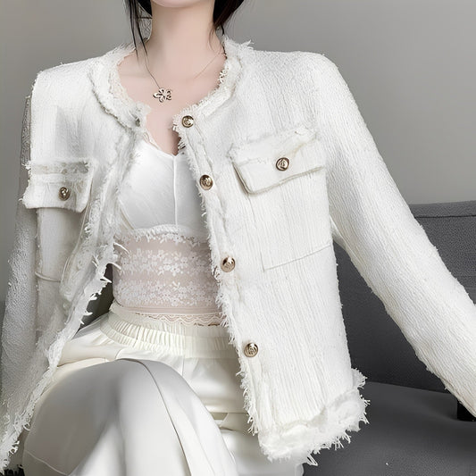 Rexanne - Krátká stylová dámská bunda s kapsami