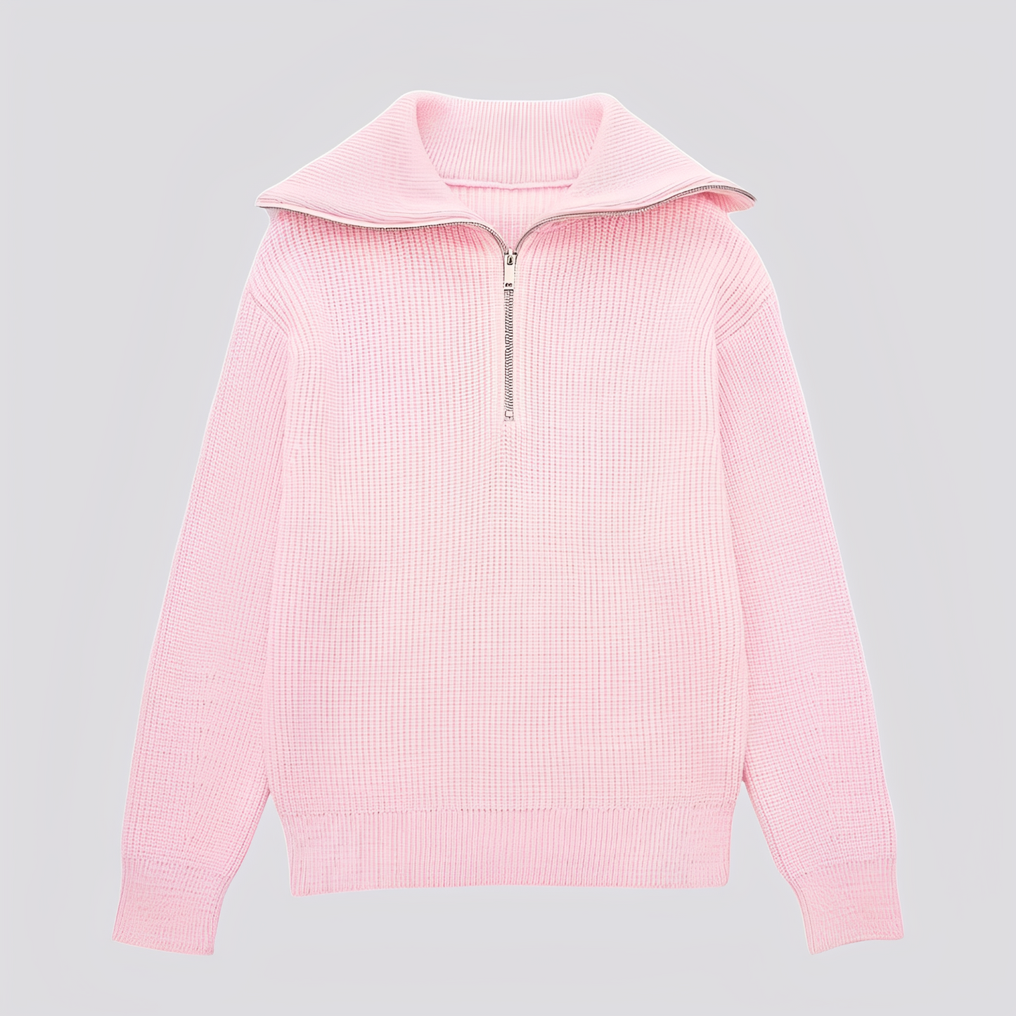 Christine - Stylový pruhovaný svetr se zipem pro ženy