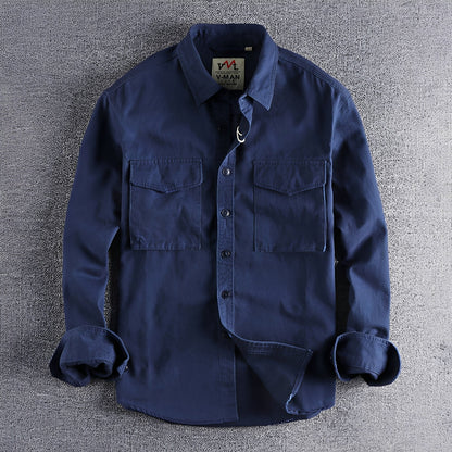 Aamiro - Pohodlná pánská košile s dlouhým rukávem