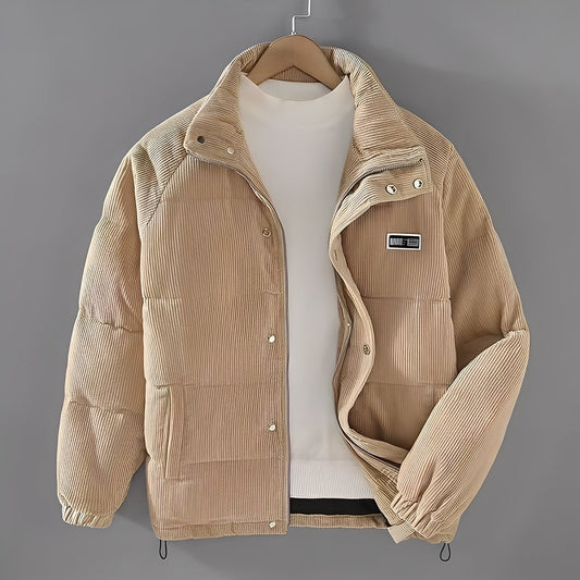 Nelson - Pánská moderní manšestrová bunda s teplou podšívkou