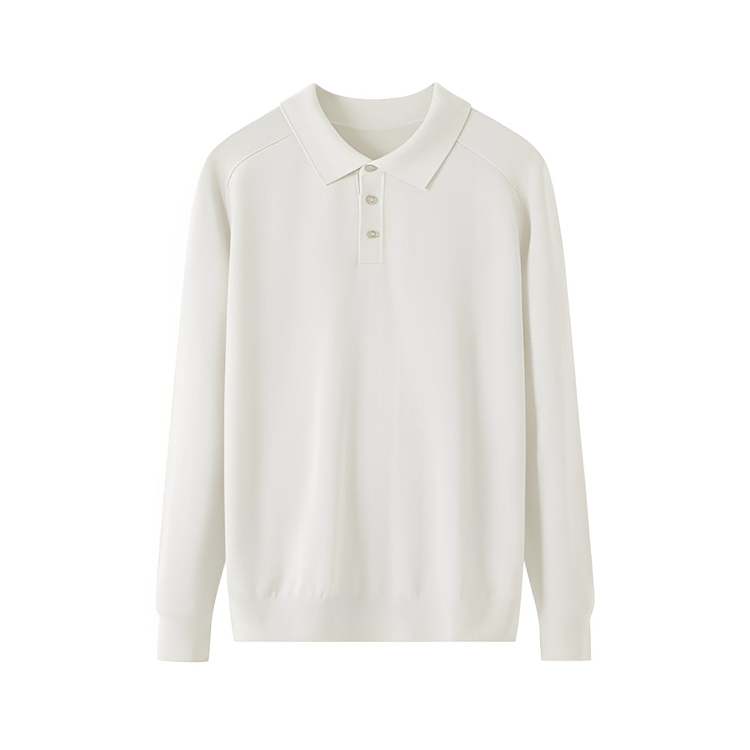 Anton - Pohodlný vlněný pánský svetr s otočným límcem