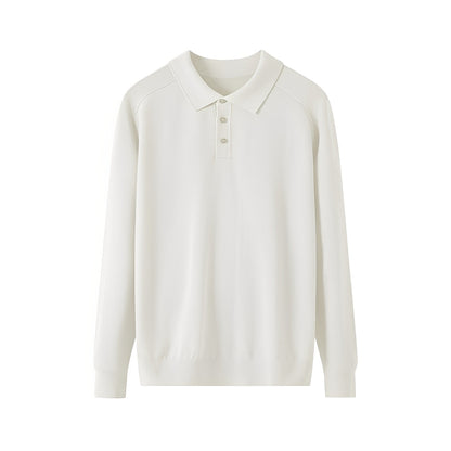 Anton - Pohodlný vlněný pánský svetr s otočným límcem