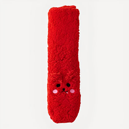 Judith - Stylové zimní sametové ponožkoboty pro ženy