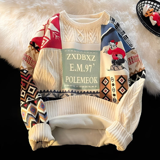 Charles - Stylový, uvolněný dámský vánoční svetr