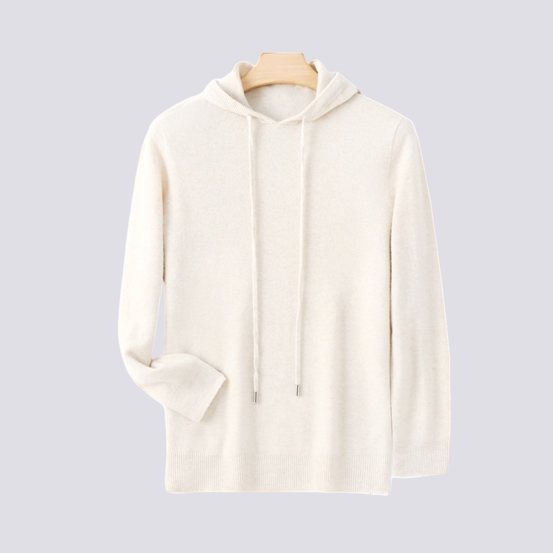 Adrian - Komfortní, teplá kašmírová pánská mikina s kapucí