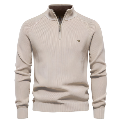 Brant - Stylový pánský svetr s čtvrtinovým zipem