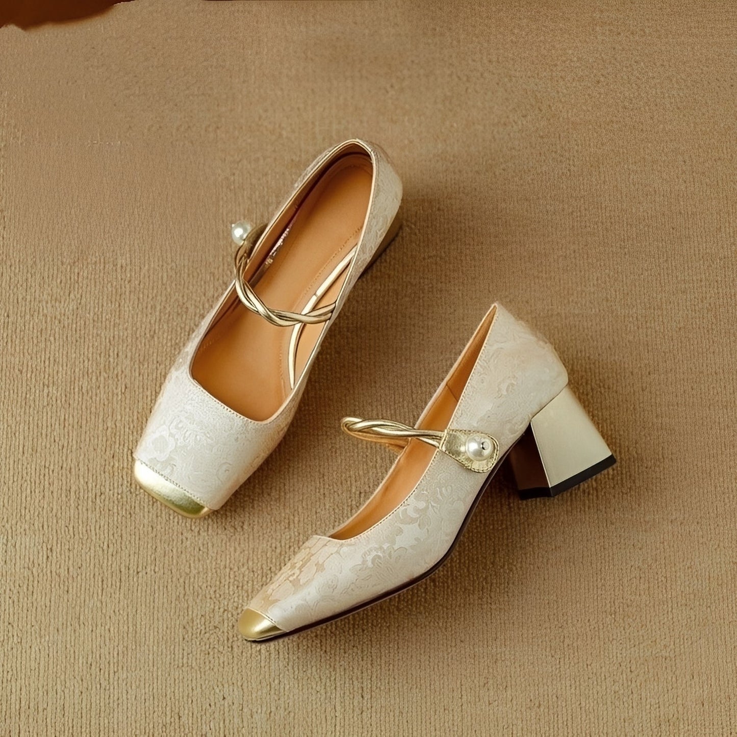 Rhonda - Luxusní stylové podpatky s embosovaným vzorem pro ženy