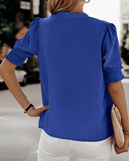 Sophia – Halenka V Výstřih Krátké Rukávy