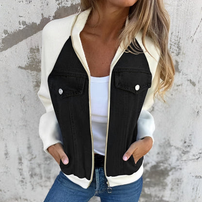 Libby - Dámská džínová bunda s raglánovými rukávy pro pohodlí