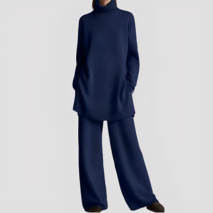 Jessica - Stylová domácí sada s vysokým límcem pro ženy