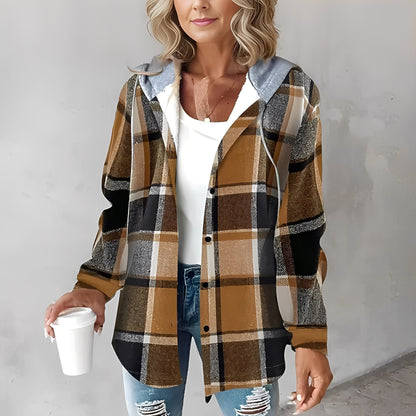 Martina - Pohodlná dámská vlněná bunda s kapucí