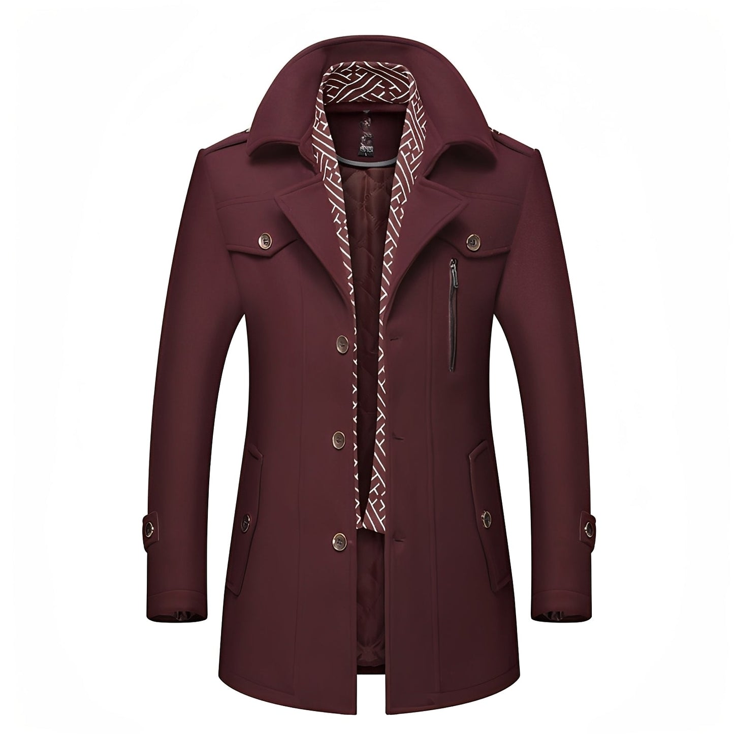 Ronny - Retro kabát pro muže s mnoha kapsami