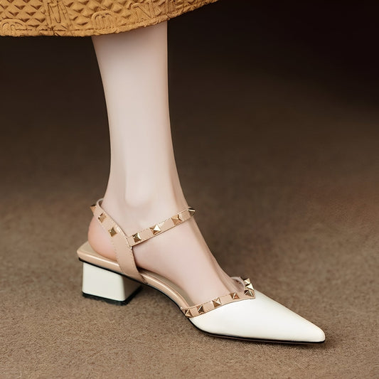 Paula - Elegantní lodičky s ostrými nýty pro ženy