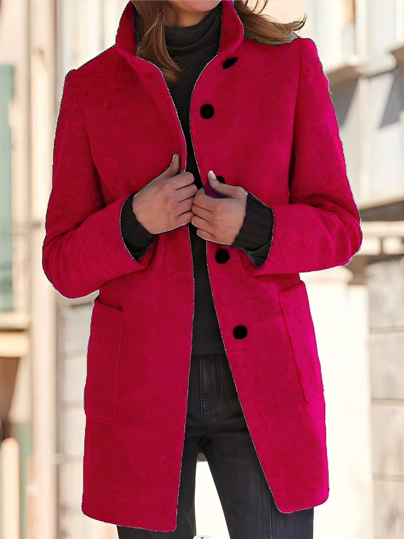 Michele - Dámský větruodolný vlněný kabát