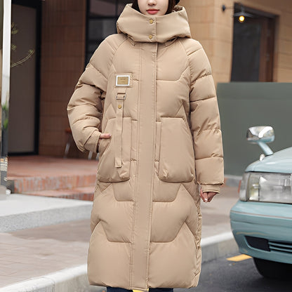 Rexanne - Moderní dlouhá bunda s kapucí pro ženy