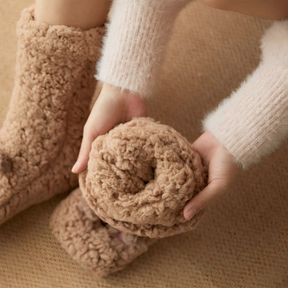 Caelie - Moderní, hezké a pevné fleece ponožky pro ženy