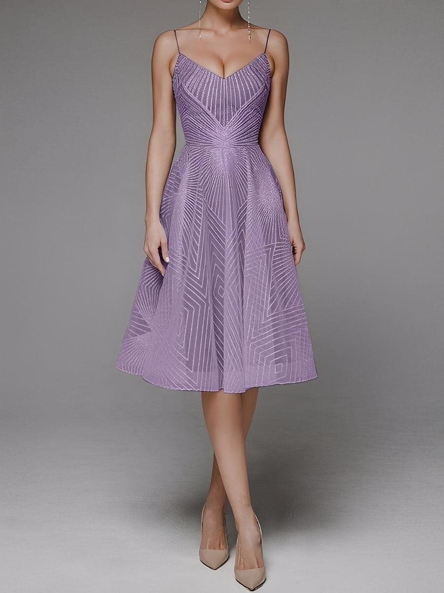 Anabelle - Pěkné šaty s tenkými ramínky bez rukávů pro dámy