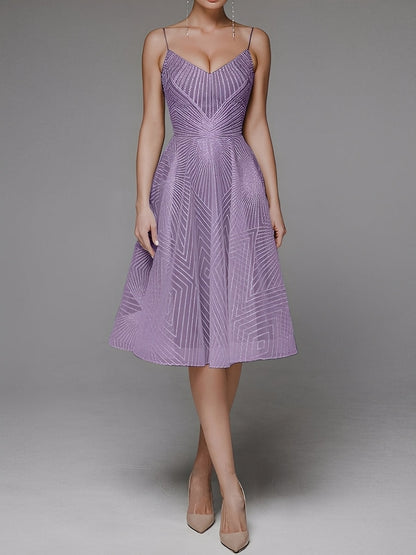 Anabelle - Pěkné šaty s tenkými ramínky bez rukávů pro dámy