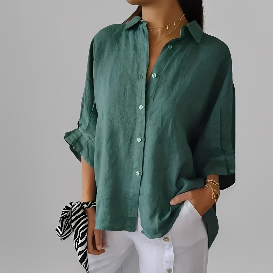 Antoinete - Stylová dámská halenka s dlouhými rukávy