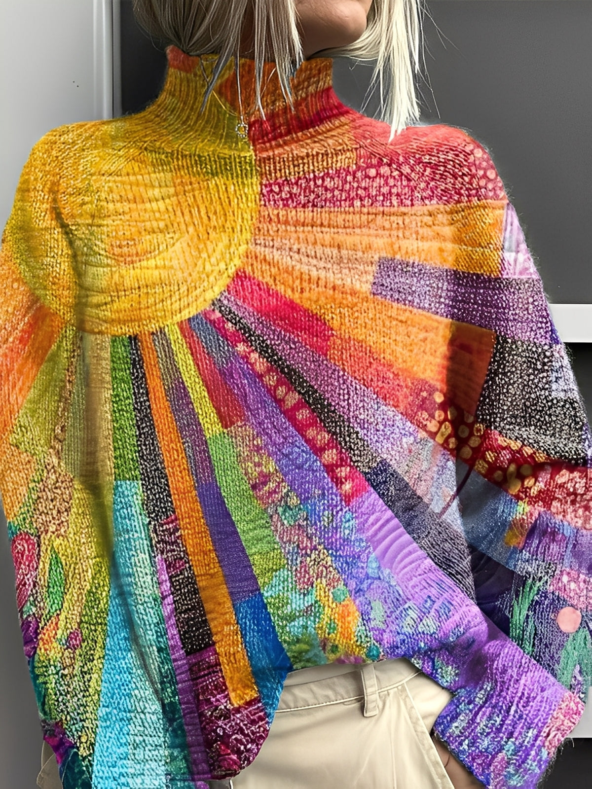 Giselle - Módní, barevný dámský rolák