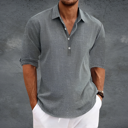 Nathanaël - Tradiční pánská košile s dlouhým rukávem