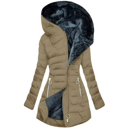 Kassandra - Elegantní a teplá dámská sametová bunda