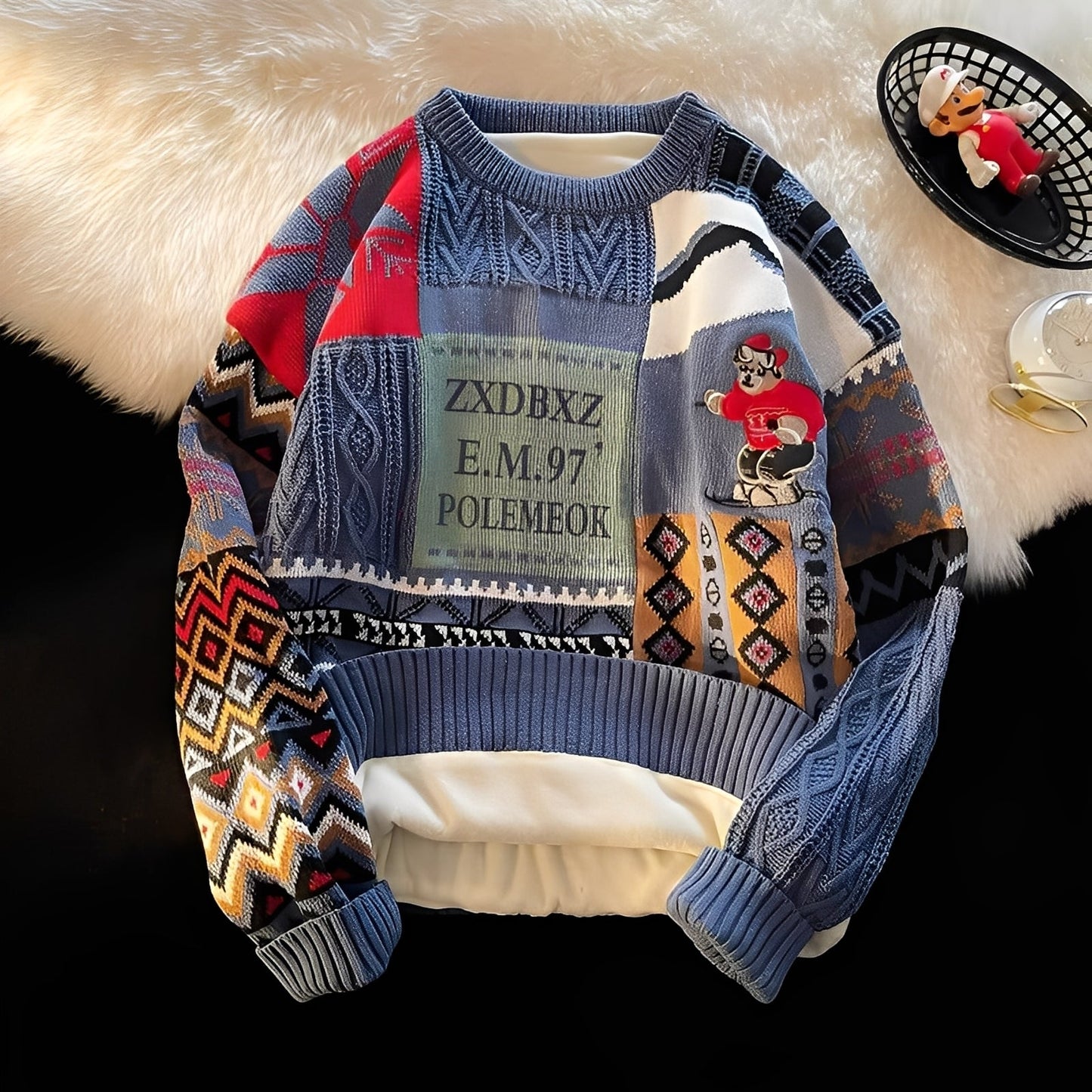 Charles - Stylový, uvolněný dámský vánoční svetr