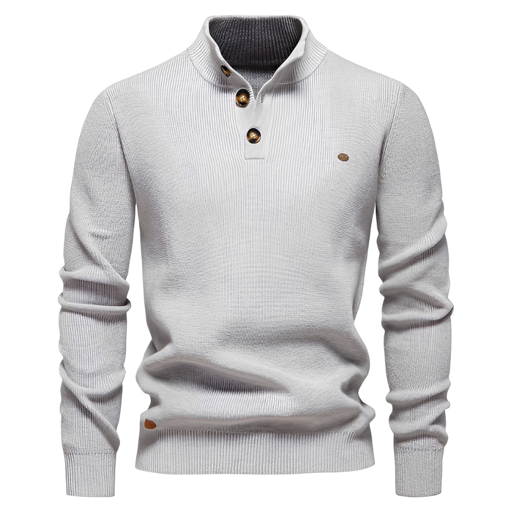 Brant - Stylový pánský svetr s čtvrtinovým zipem