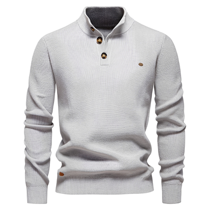 Brant - Stylový pánský svetr s čtvrtinovým zipem