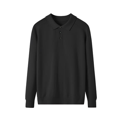 Anton - Pohodlný vlněný pánský svetr s otočným límcem