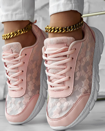 Elisabeth - Pohodlné, vzdušné dámské boty s květinovým vzorem