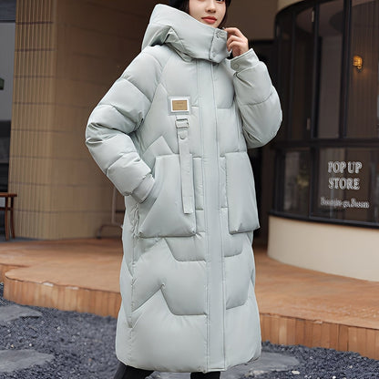 Rexanne - Moderní dlouhá bunda s kapucí pro ženy