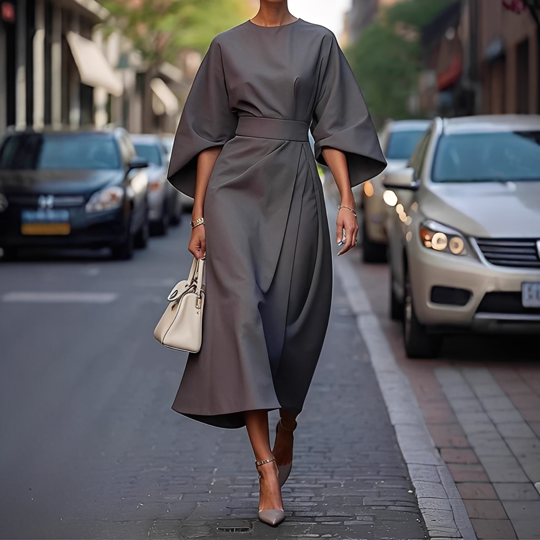 Lauriane - Stylové šaty s lucernovými rukávy pro ženy