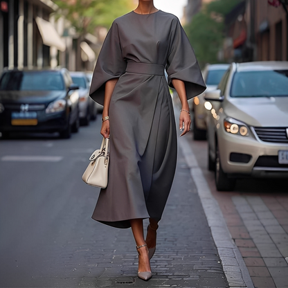 Lauriane - Stylové šaty s lucernovými rukávy pro ženy