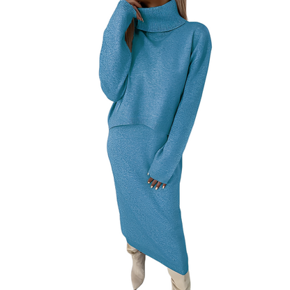 Natalee - Stylový set s rolákem a sukní pro ženy