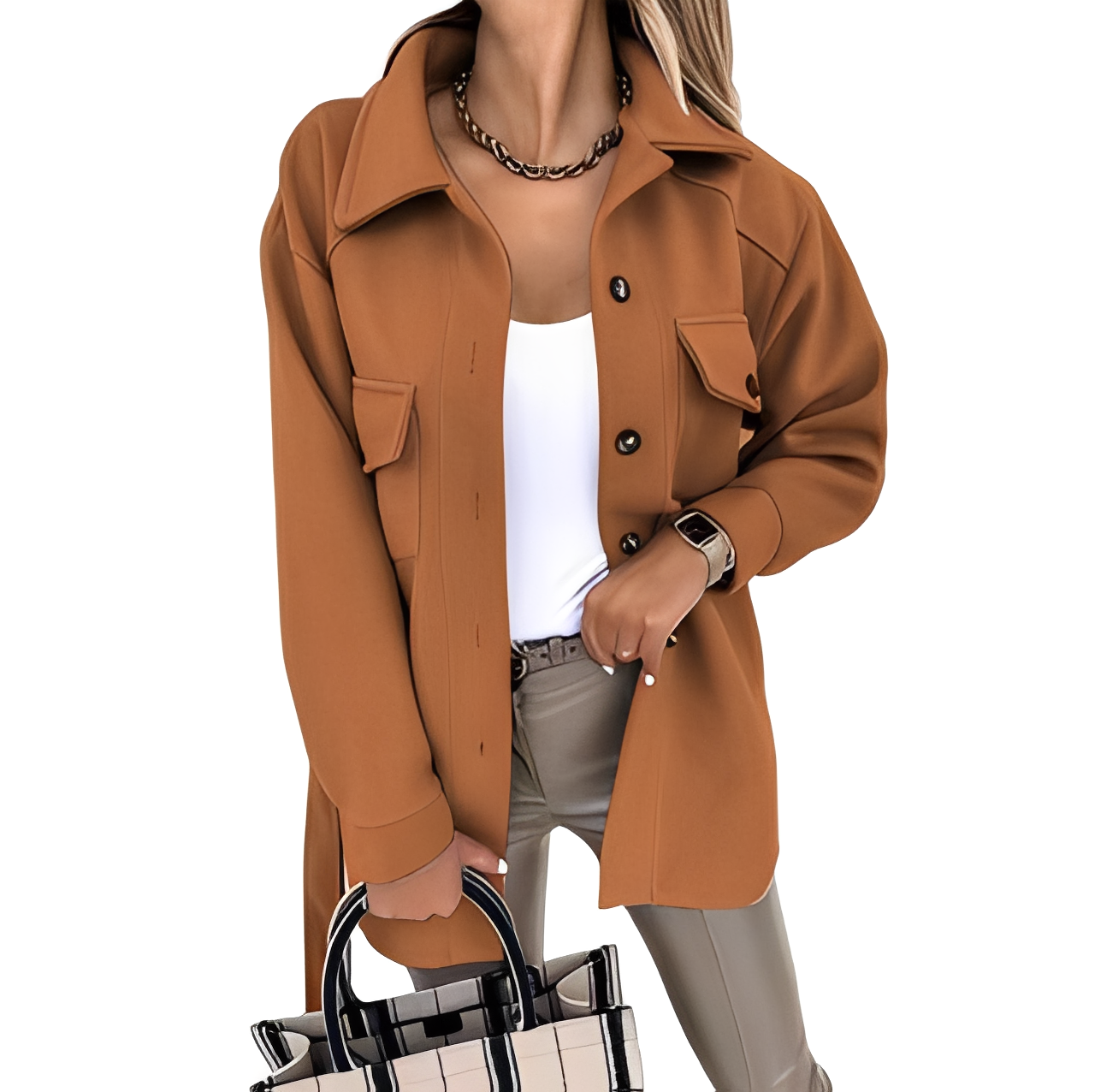 Bethanie - Pohodlná dámská bunda s knoflíky