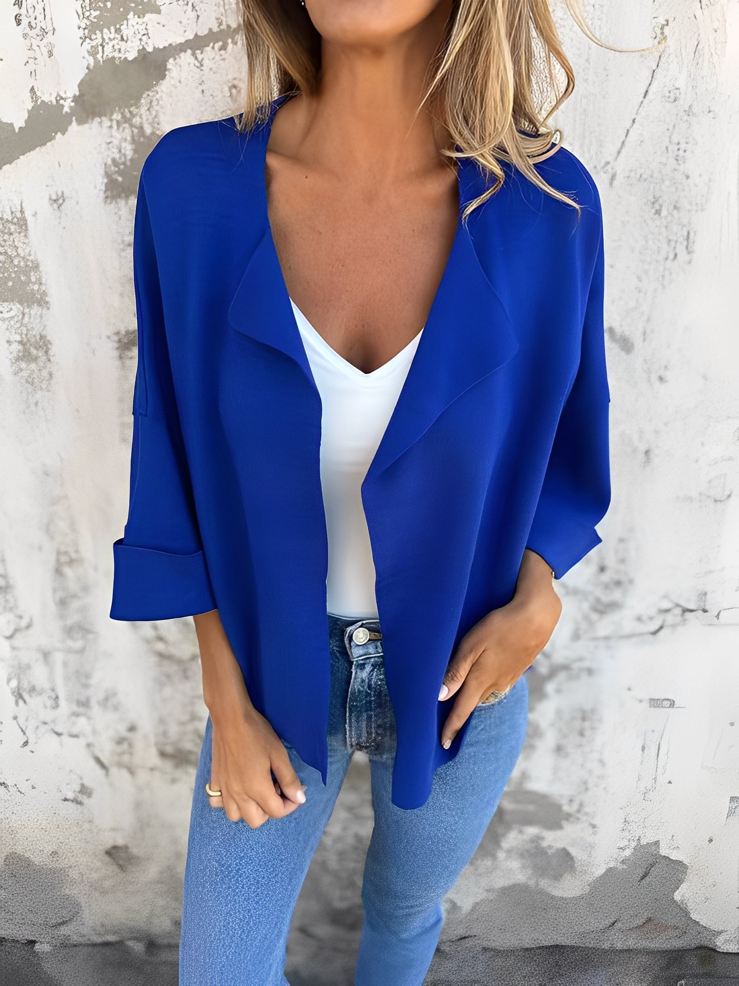 Angelle - Stylové, pohodlné semišové sako pro ženy